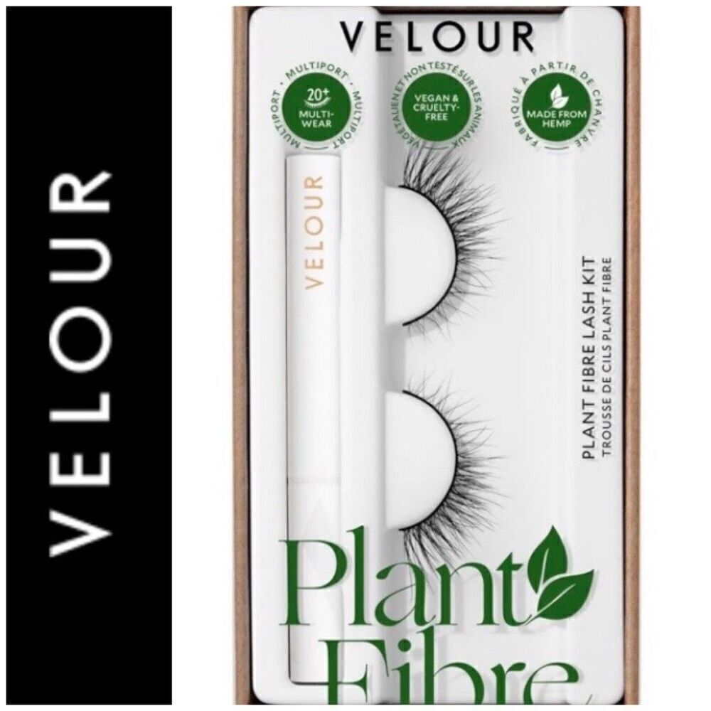 VELOUR - NWT - Plant Fibre Lash Kit/“Cloud Nine” Butterfly Effect Lashes + Glue